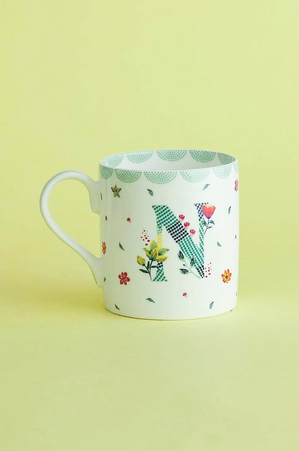 Polka Dots Monogram Mug - A To Z - The Wishing Chair