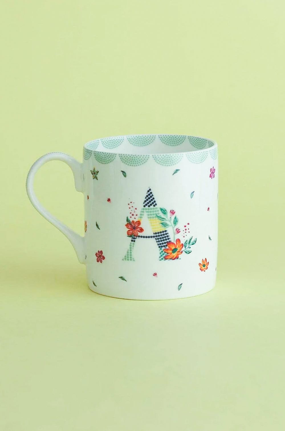 Polka Dots Monogram Mug - A To Z - The Wishing Chair