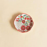 Poppy Petals Handpainted Dessert Plates - Set Of 4 - The Wishing Chair