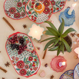 Poppy Petals Handpainted Platter - The Wishing Chair
