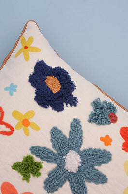 Posies Embroidered Cushion Cover - The Wishing Chair