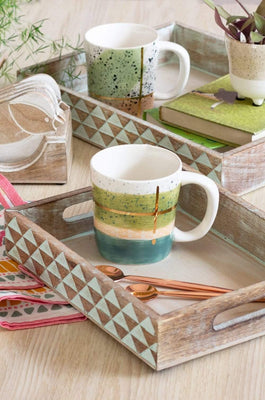 Pyramid Wooden Trays - Set Of 2 - The Wishing Chair