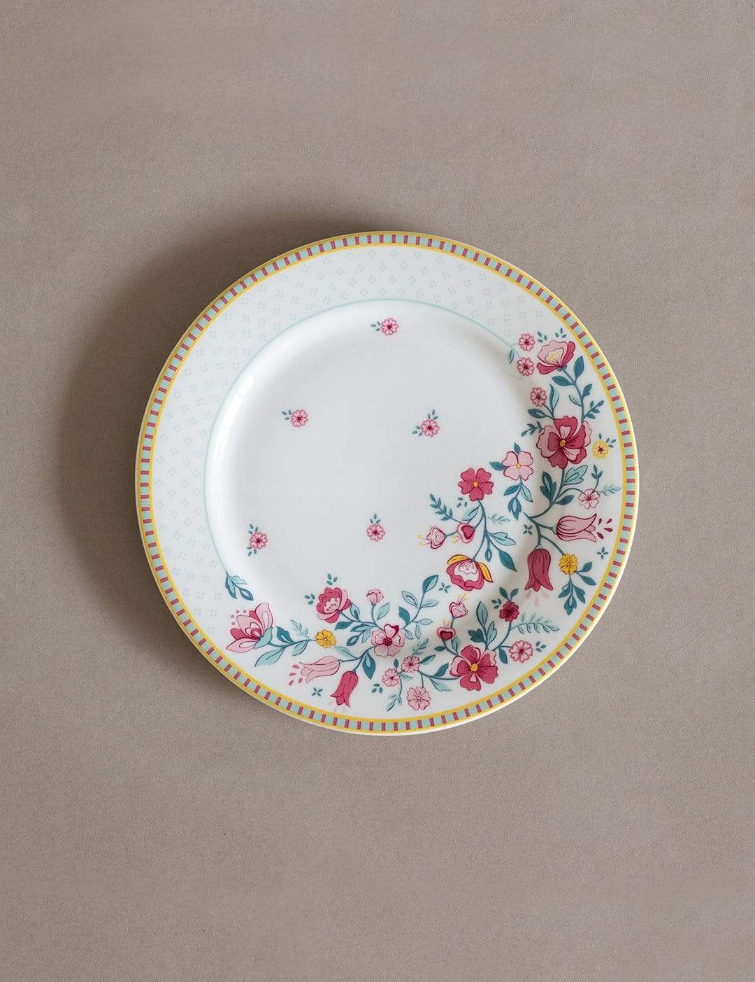 Raindrops And Roses Dessert Plate -set Of 6 - The Wishing Chair