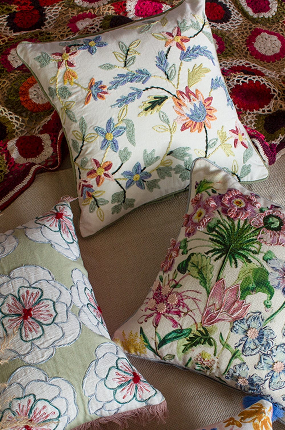 Rava Embroidered Cushion Cover - The Wishing Chair
