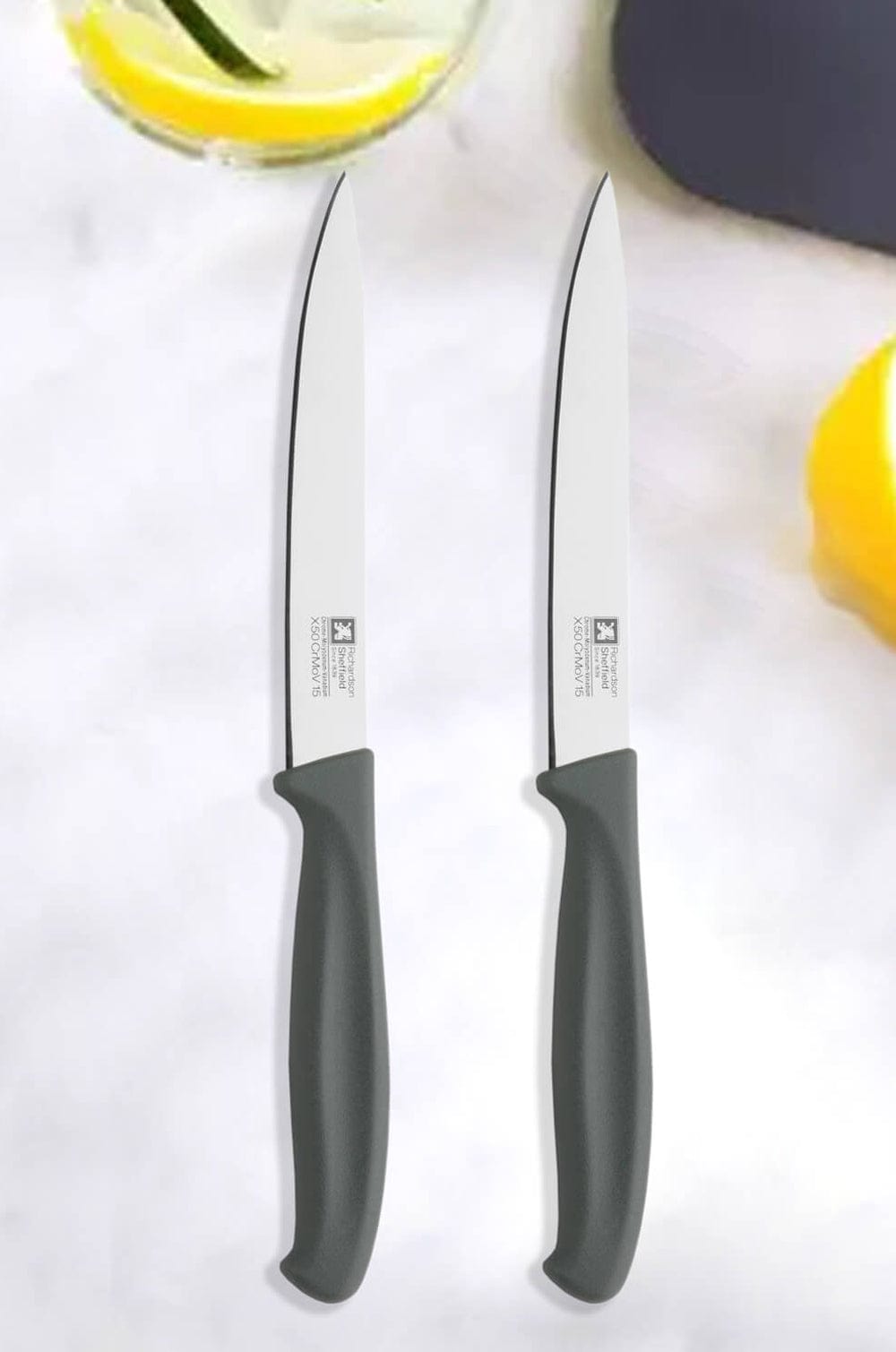 Richardson Sheffield Kitchen Essentials All-Purpose Knife Grey - 2-Pieces - The Wishing Chair