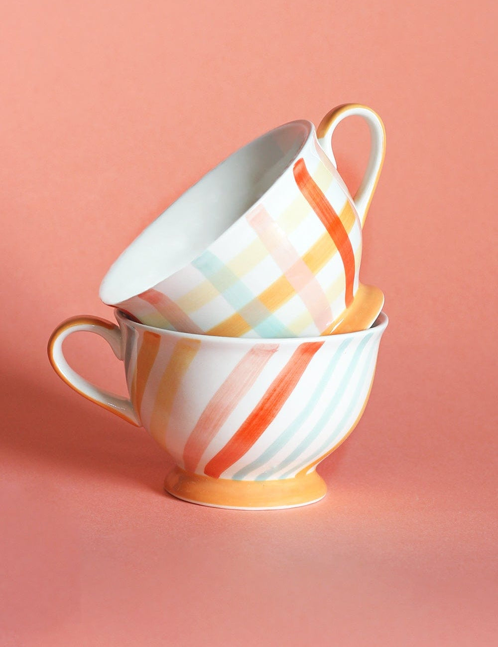 Sienna Handpainted Ceramic Soup Bowls - Set of 2 - The Wishing Chair