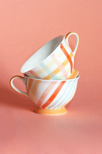 Sienna Handpainted Ceramic Soup Bowls - Set of 2 - The Wishing Chair