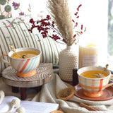 Sienna Handpainted Ceramic Soup Bowls - Set of 2 - The Wishing Chair