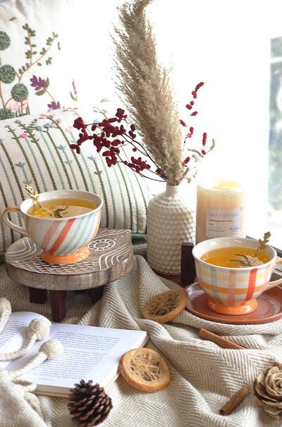 Sienna Handpainted Ceramic Soup Bowls - Set of 2 - The Wishing Chair