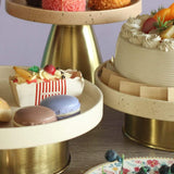 Silver Peonies Cakestand With Metallic Removable Stand - The Wishing Chair