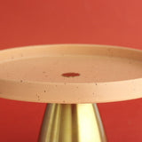 Silver Peonies Cakestand With Metallic Removable Stand - The Wishing Chair