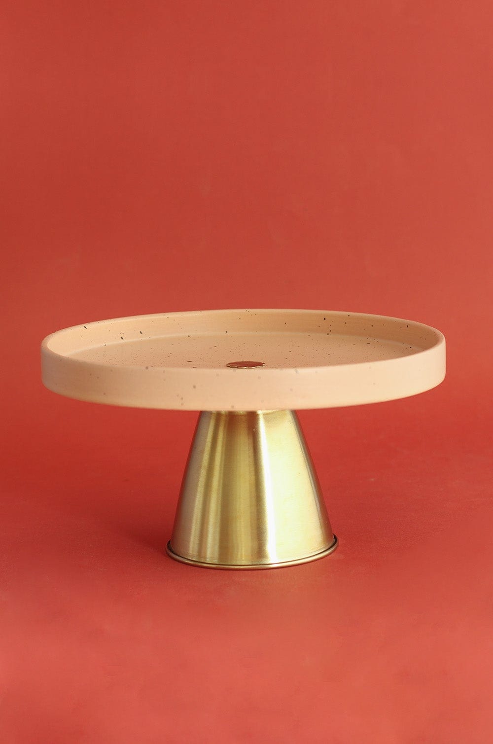 Silver Peonies Cakestand With Metallic Removable Stand - The Wishing Chair