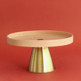 Silver Peonies Cakestand With Metallic Removable Stand - The Wishing Chair