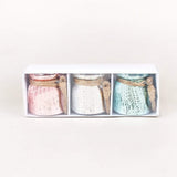 Sparkle Dust Glass Votives with Jute Rope - Set of 3 - The Wishing Chair