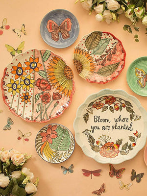 Sunflower Wall Plates - Set Of 2 - The Wishing Chair