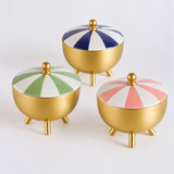 Carnival Trio Candles With Lid - Set of 3 (Small)