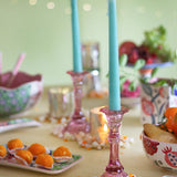 Vintage Recyled Glass Candle Holders - Tall - Set Of 2 - The Wishing Chair