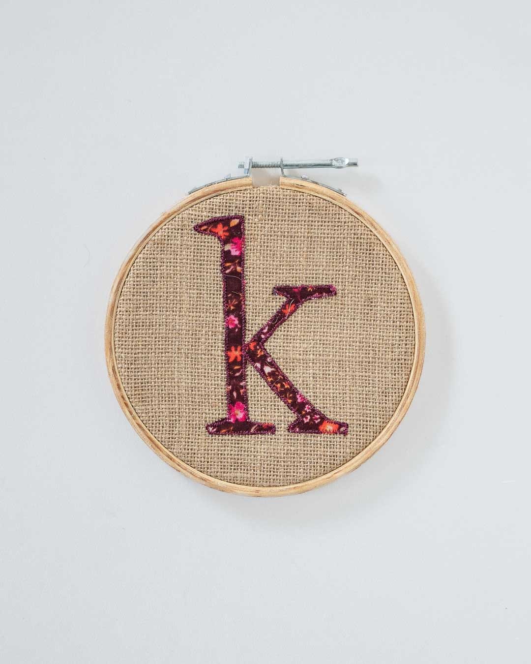  Alphabet Embroidery Hoop Wall Hanging - Alphabet Embroidery Hoop Wall Hanging - The Wishing Chair 