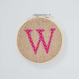  Alphabet Embroidery Hoop Wall Hanging - Alphabet Embroidery Hoop Wall Hanging - The Wishing Chair 