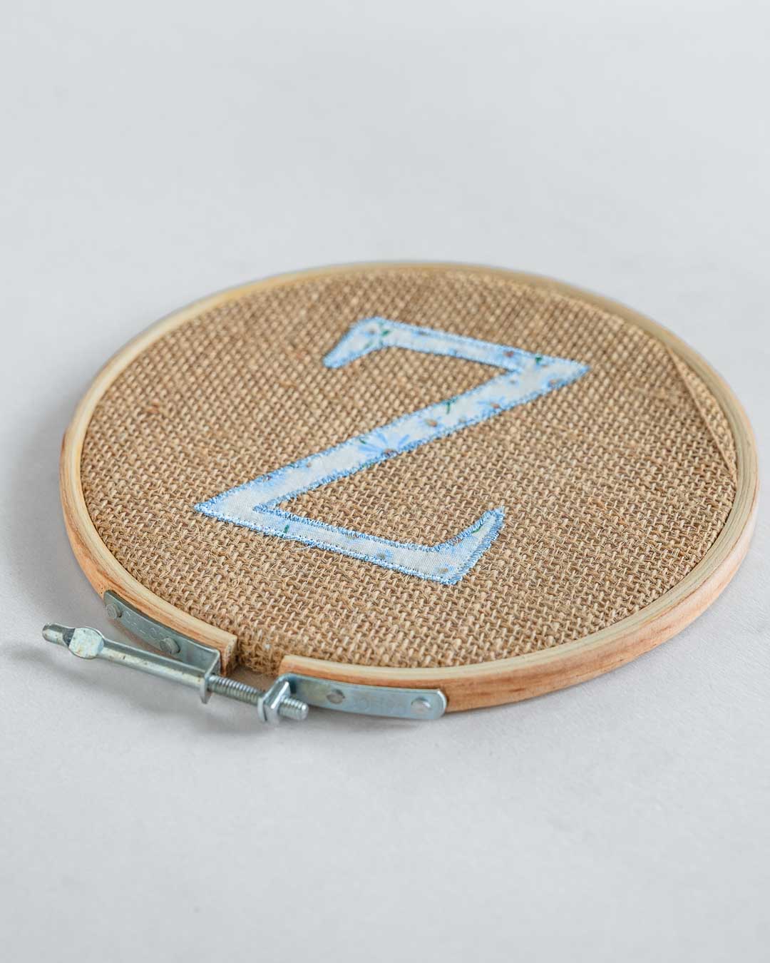  Alphabet Embroidery Hoop Wall Hanging - Alphabet Embroidery Hoop Wall Hanging - The Wishing Chair 