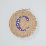 Alphabet Embroidery Hoop Wall Hanging - Alphabet Embroidery Hoop Wall Hanging - The Wishing Chair 