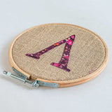  Alphabet Embroidery Hoop Wall Hanging - Alphabet Embroidery Hoop Wall Hanging - The Wishing Chair 