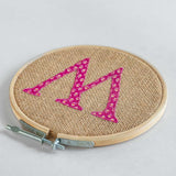  Alphabet Embroidery Hoop Wall Hanging - Alphabet Embroidery Hoop Wall Hanging - The Wishing Chair 