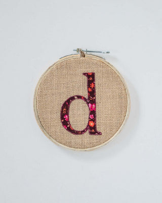  Alphabet Embroidery Hoop Wall Hanging - Alphabet Embroidery Hoop Wall Hanging - The Wishing Chair 