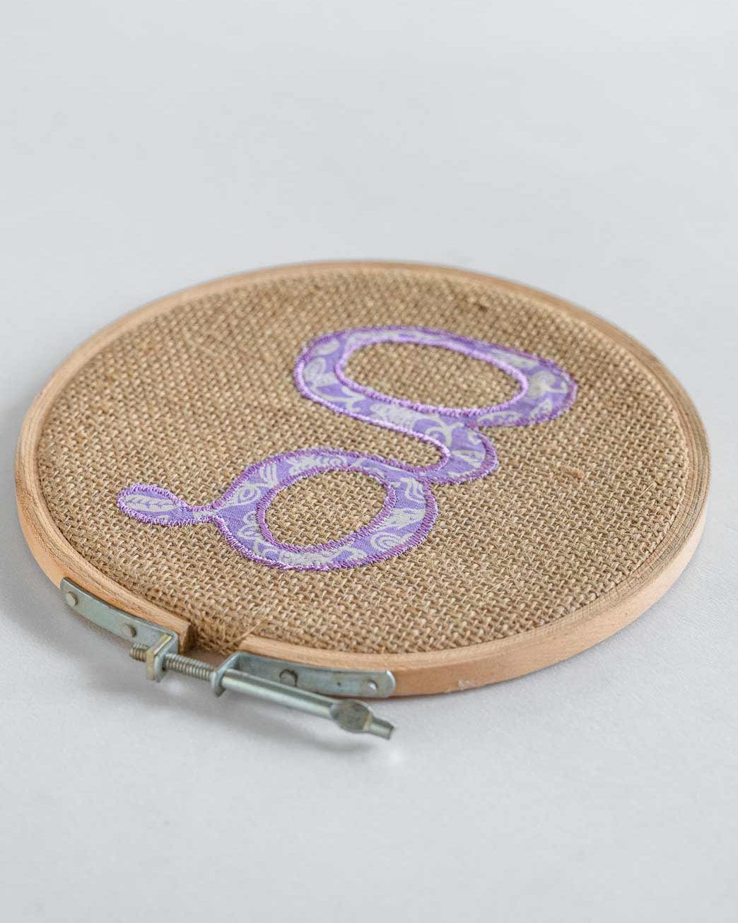  Alphabet Embroidery Hoop Wall Hanging - Alphabet Embroidery Hoop Wall Hanging - The Wishing Chair 