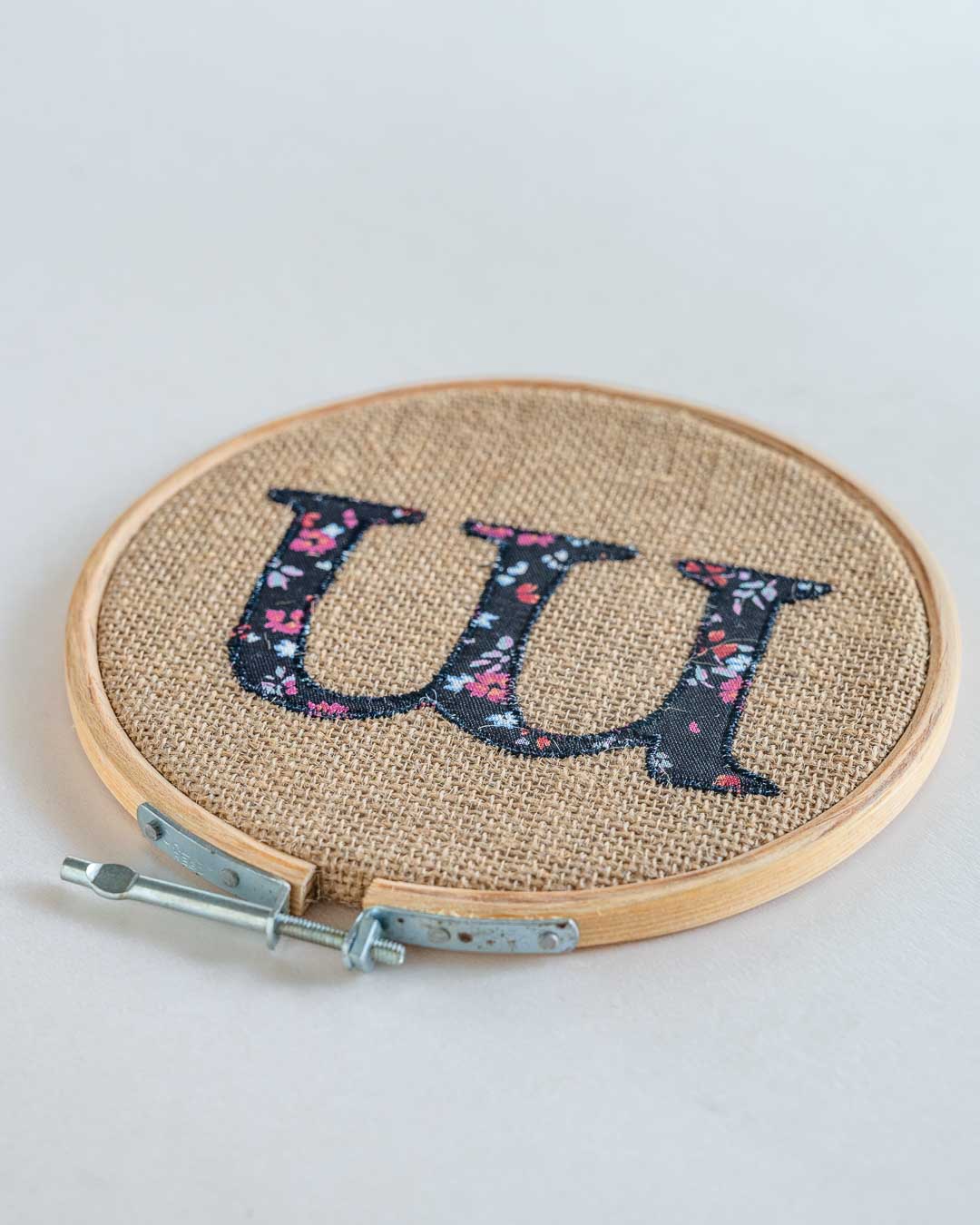  Alphabet Embroidery Hoop Wall Hanging - Alphabet Embroidery Hoop Wall Hanging - The Wishing Chair 