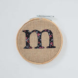  Alphabet Embroidery Hoop Wall Hanging - Alphabet Embroidery Hoop Wall Hanging - The Wishing Chair 