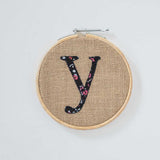  Alphabet Embroidery Hoop Wall Hanging - Alphabet Embroidery Hoop Wall Hanging - The Wishing Chair 
