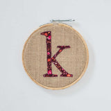  Alphabet Embroidery Hoop Wall Hanging - Alphabet Embroidery Hoop Wall Hanging - The Wishing Chair 