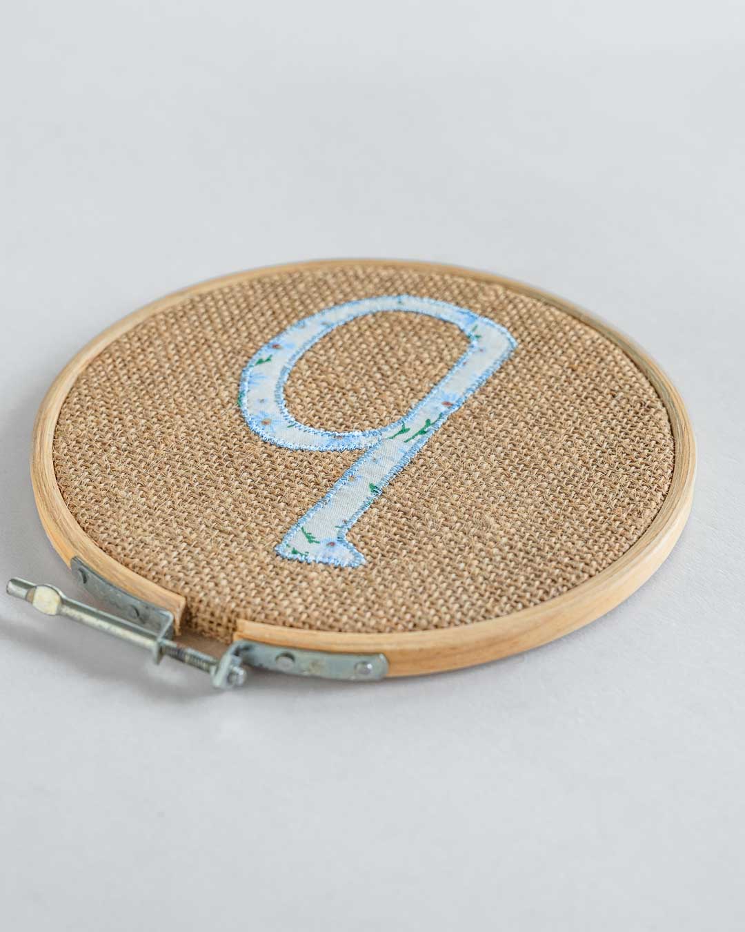  Alphabet Embroidery Hoop Wall Hanging - Alphabet Embroidery Hoop Wall Hanging - The Wishing Chair 