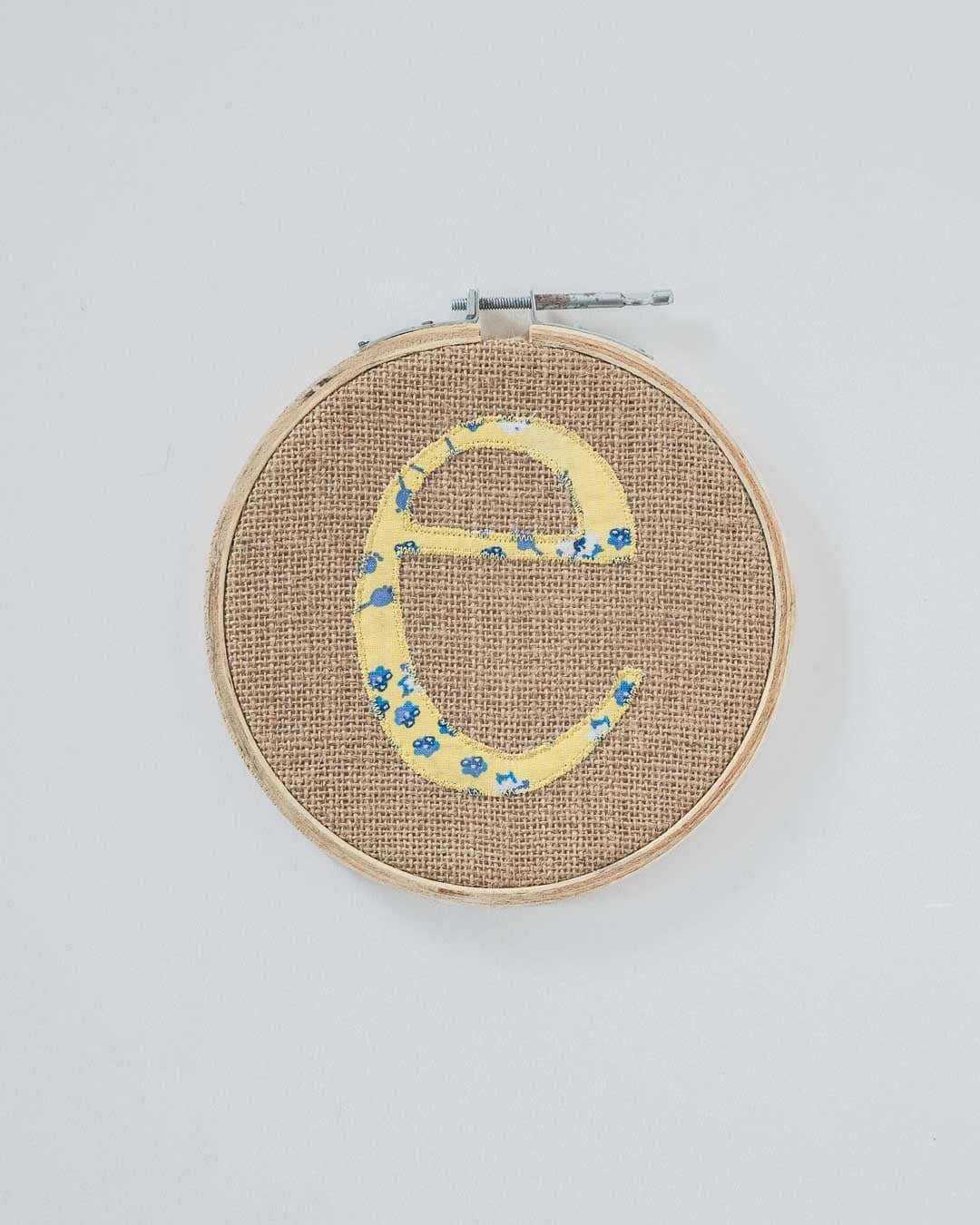  Alphabet Embroidery Hoop Wall Hanging - Alphabet Embroidery Hoop Wall Hanging - The Wishing Chair 