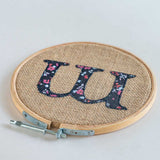  Alphabet Embroidery Hoop Wall Hanging - Alphabet Embroidery Hoop Wall Hanging - The Wishing Chair 