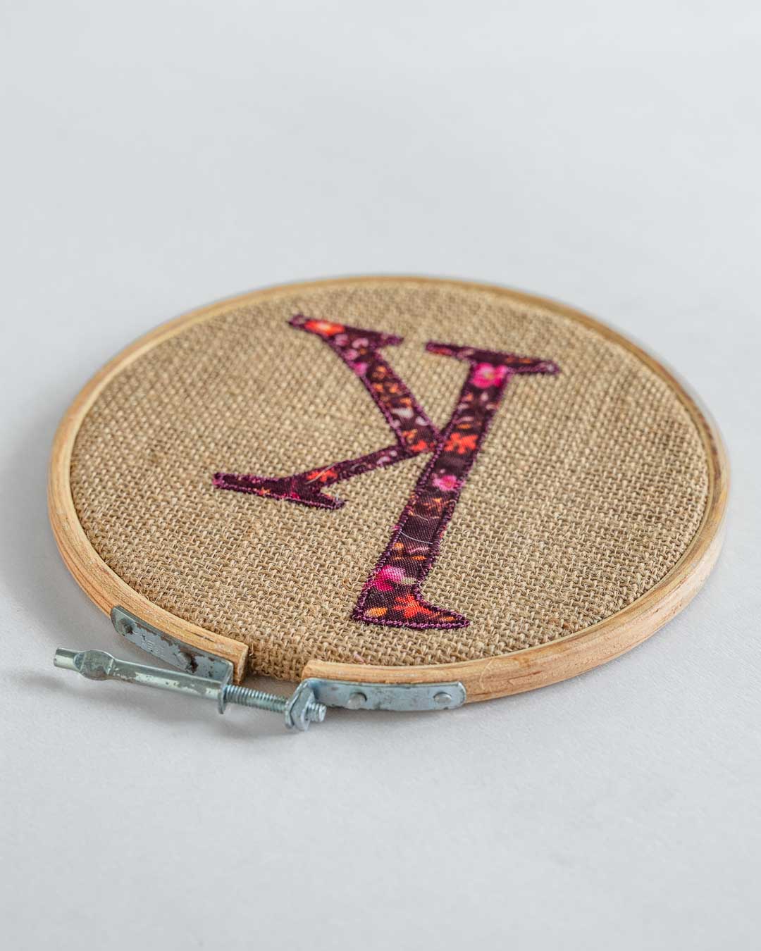  Alphabet Embroidery Hoop Wall Hanging - Alphabet Embroidery Hoop Wall Hanging - The Wishing Chair 