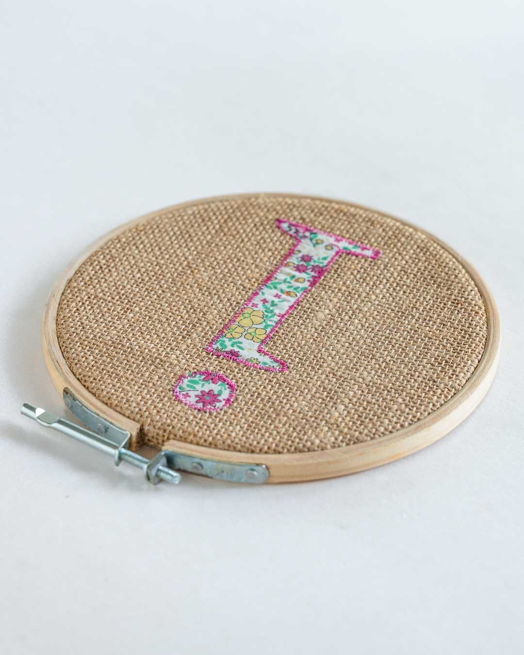  Alphabet Embroidery Hoop Wall Hanging - Alphabet Embroidery Hoop Wall Hanging - The Wishing Chair 