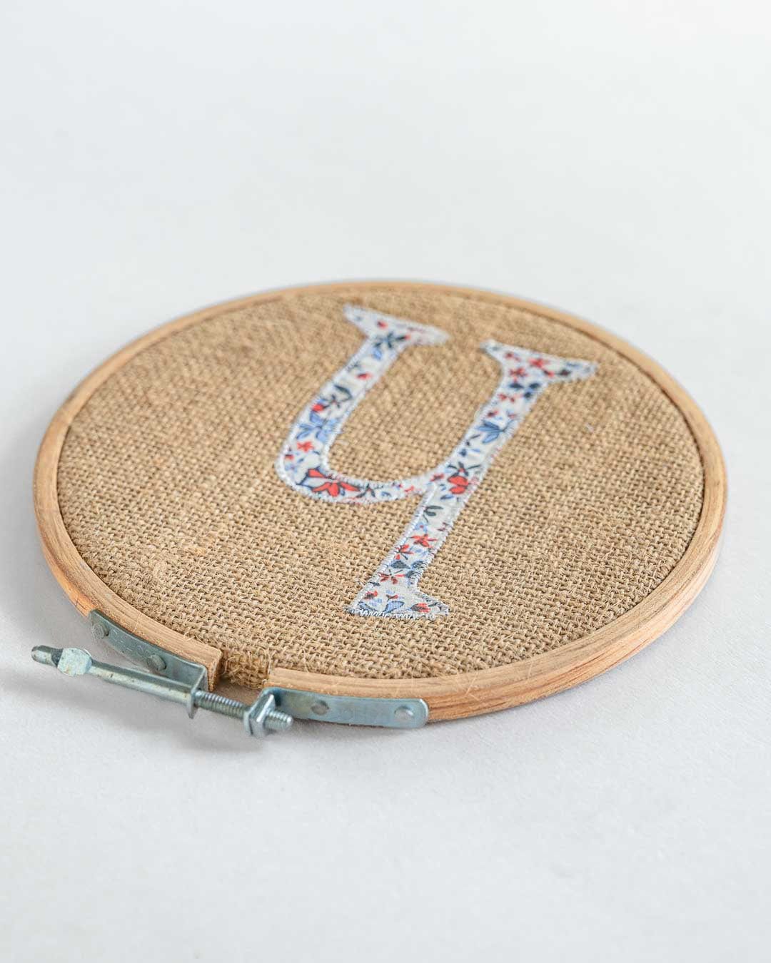  Alphabet Embroidery Hoop Wall Hanging - Alphabet Embroidery Hoop Wall Hanging - The Wishing Chair 
