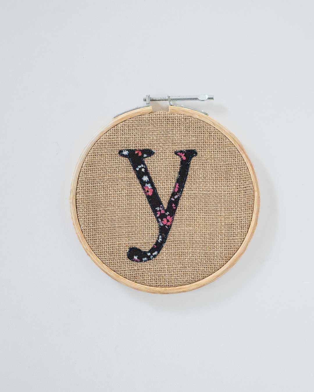  Alphabet Embroidery Hoop Wall Hanging - Alphabet Embroidery Hoop Wall Hanging - The Wishing Chair 