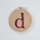  Alphabet Embroidery Hoop Wall Hanging - Alphabet Embroidery Hoop Wall Hanging - The Wishing Chair 