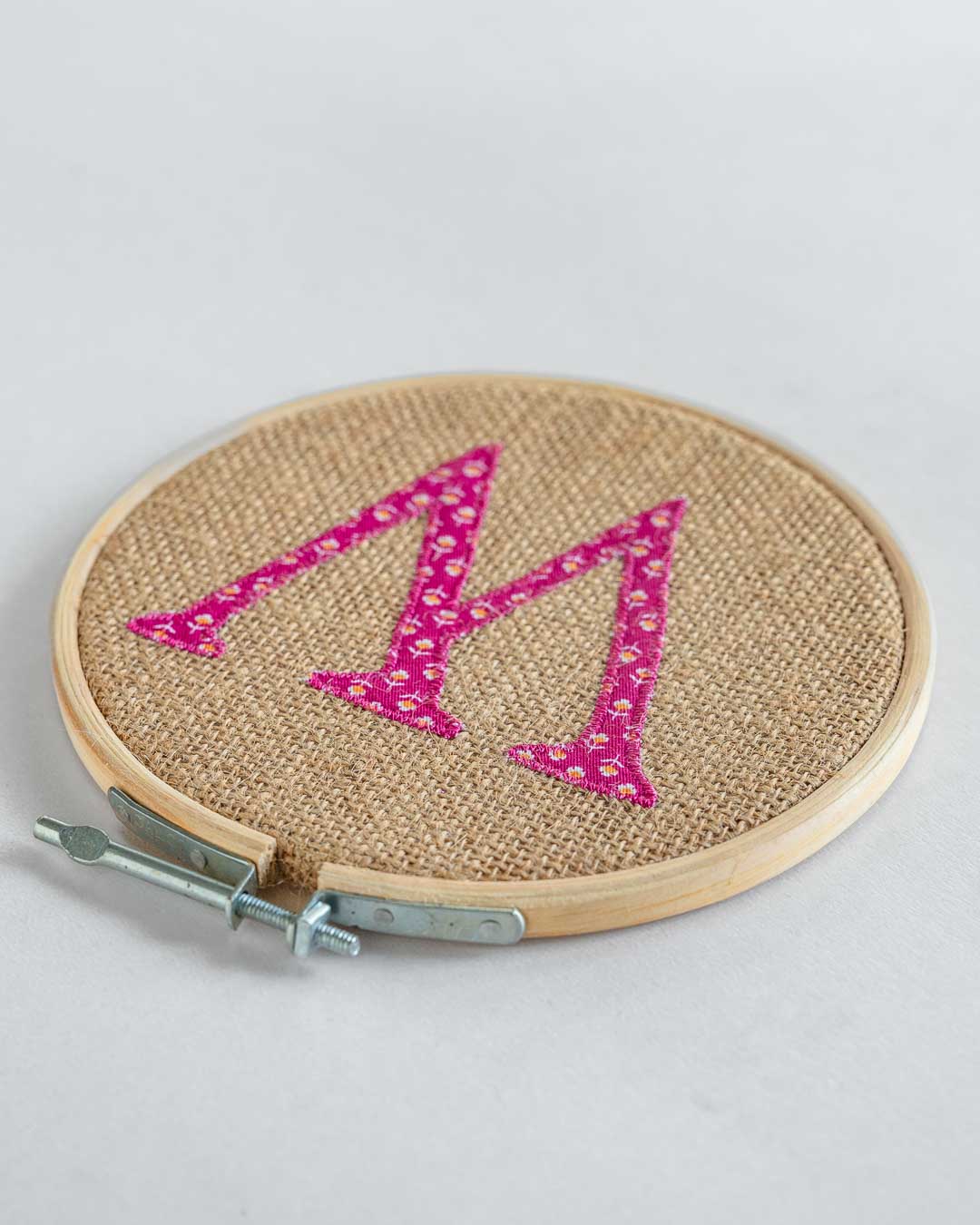  Alphabet Embroidery Hoop Wall Hanging - Alphabet Embroidery Hoop Wall Hanging - The Wishing Chair 