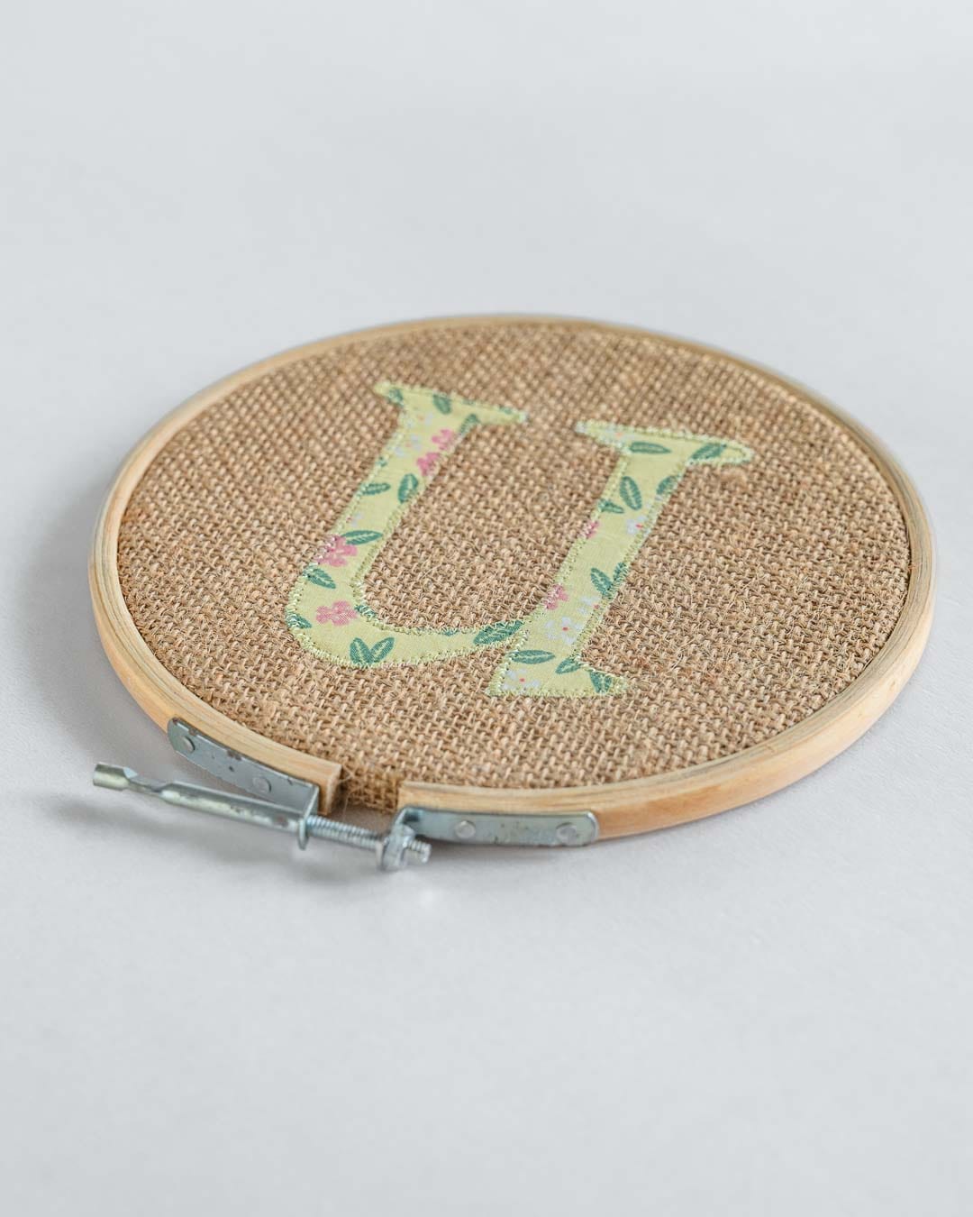  Alphabet Embroidery Hoop Wall Hanging - Alphabet Embroidery Hoop Wall Hanging - The Wishing Chair 