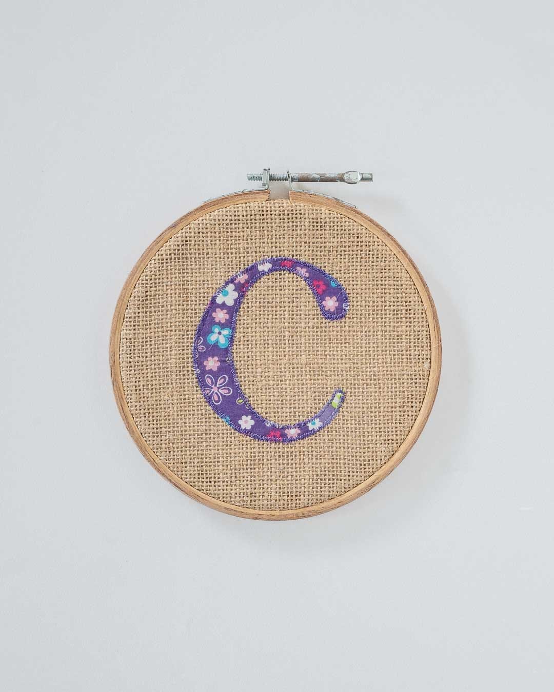  Alphabet Embroidery Hoop Wall Hanging - Alphabet Embroidery Hoop Wall Hanging - The Wishing Chair 