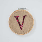  Alphabet Embroidery Hoop Wall Hanging - Alphabet Embroidery Hoop Wall Hanging - The Wishing Chair 