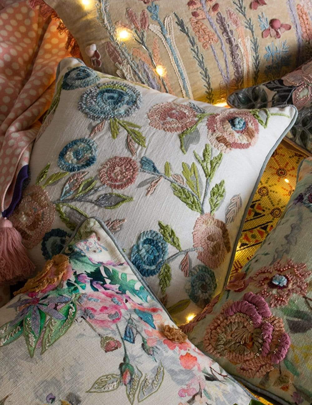 Amal Embroidered Cushion Cover