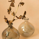 Antique Copper Luster Bottle Vase - Small
