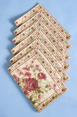 April Cornell Cottage Rose Antique Placemat Set Of 6