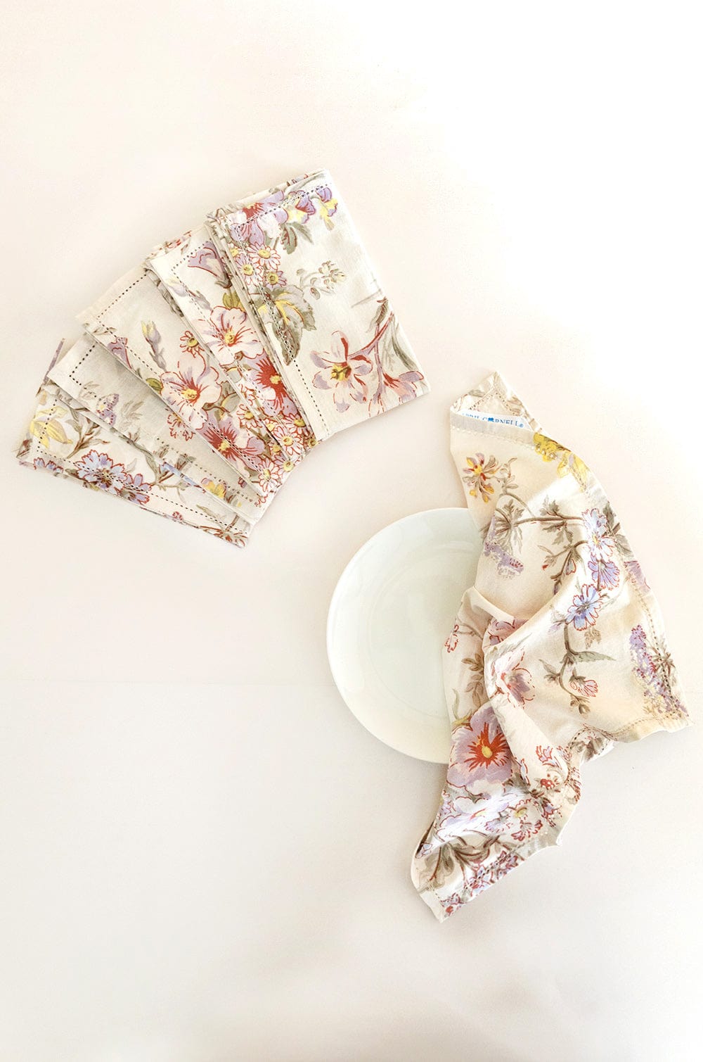 April Cornell Graceful Garden Antique Napkin Set Of 6