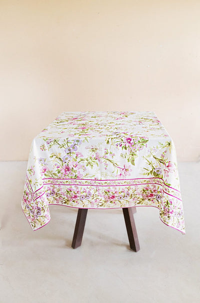 April Cornell Graceful Garden Ecru`Breakfast Cloth - 4 Seater
